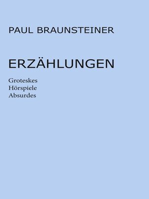 cover image of Erzählungen